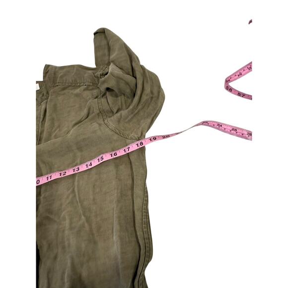 Wilfred With Linen Green Lyocell Linen Blend Jumpsuit Utility Womens 6 - Picture 4 of 7